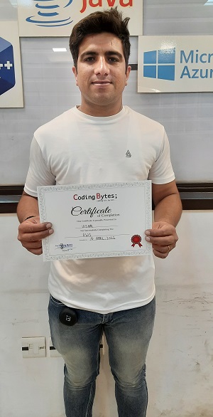 Coding Bytes student certificate