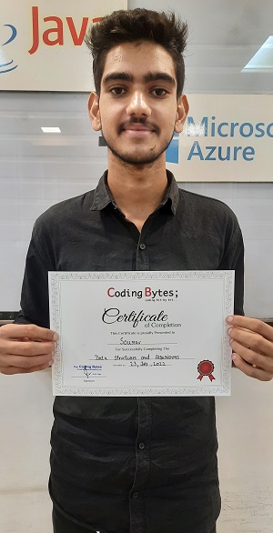 Coding Bytes student certificate