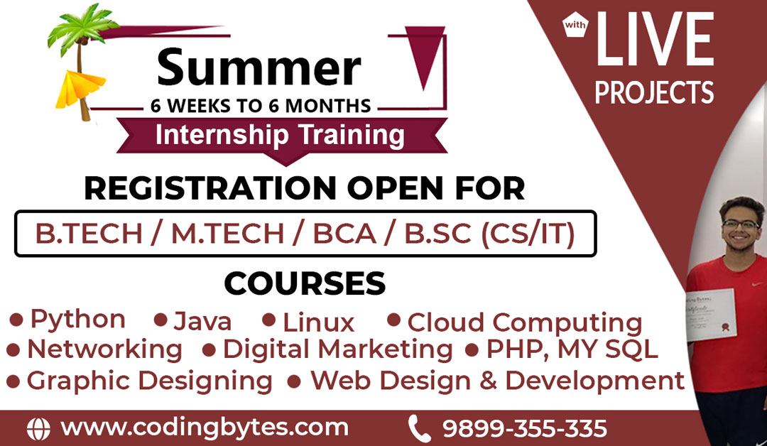 Best Institute for Summer Training in Rohini